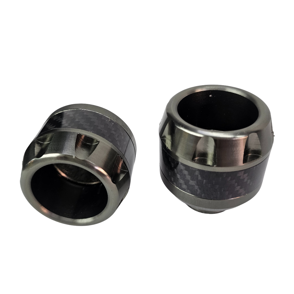 PAR SLIDERS DE EJE TIPO FIBRA DE CARBONO