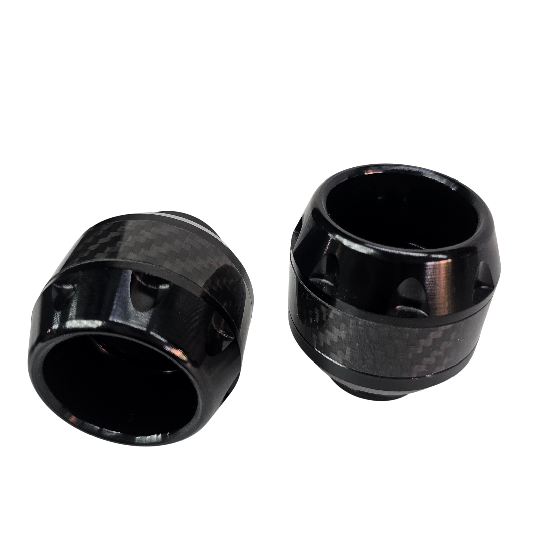 PAR SLIDERS DE EJE TIPO FIBRA DE CARBONO