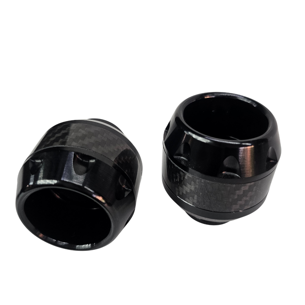 PAR SLIDERS DE EJE TIPO FIBRA DE CARBONO