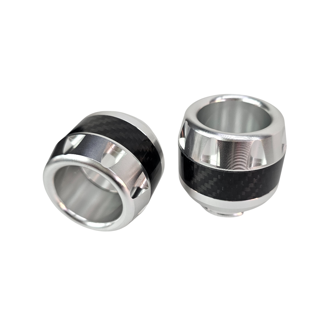 PAR SLIDERS DE EJE TIPO FIBRA DE CARBONO