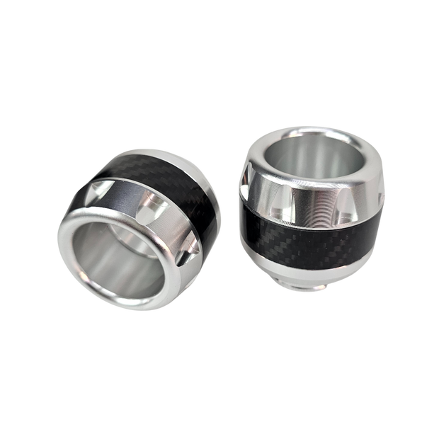 PAR SLIDERS DE EJE TIPO FIBRA DE CARBONO