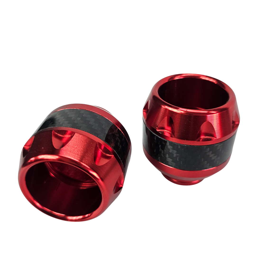 PAR SLIDERS DE EJE TIPO FIBRA DE CARBONO