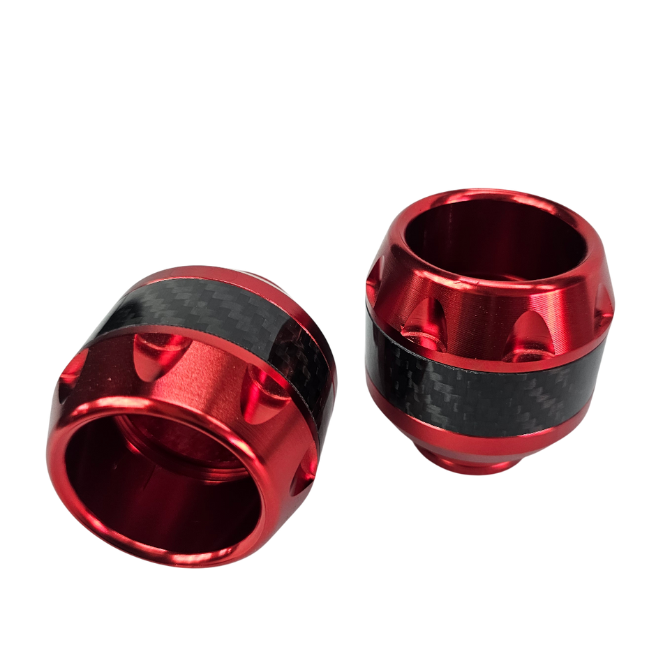 PAR SLIDERS DE EJE TIPO FIBRA DE CARBONO