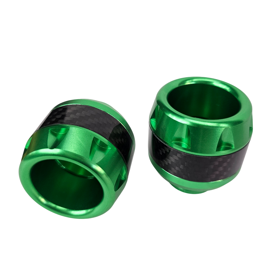 PAR SLIDERS DE EJE TIPO FIBRA DE CARBONO