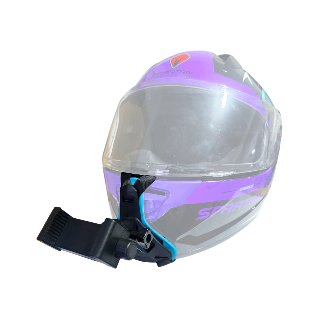 SOPORTE PARA CELULAR O CAMARA EN CASCO