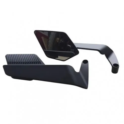 PAR ESPEJOS TIPO ALERON STEALTH MAX NEGRO MATE