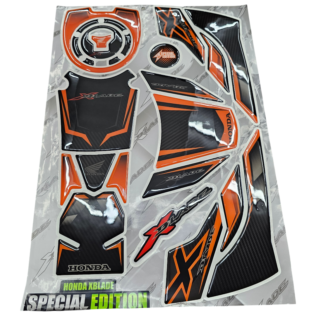 KIT VINILO TIPO STOMPGRIPS SPECIAL EDITION HONDA XBLADE 160