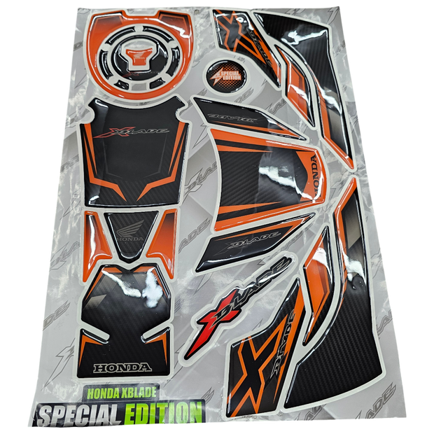 KIT VINILO TIPO STOMPGRIPS SPECIAL EDITION HONDA XBLADE 160