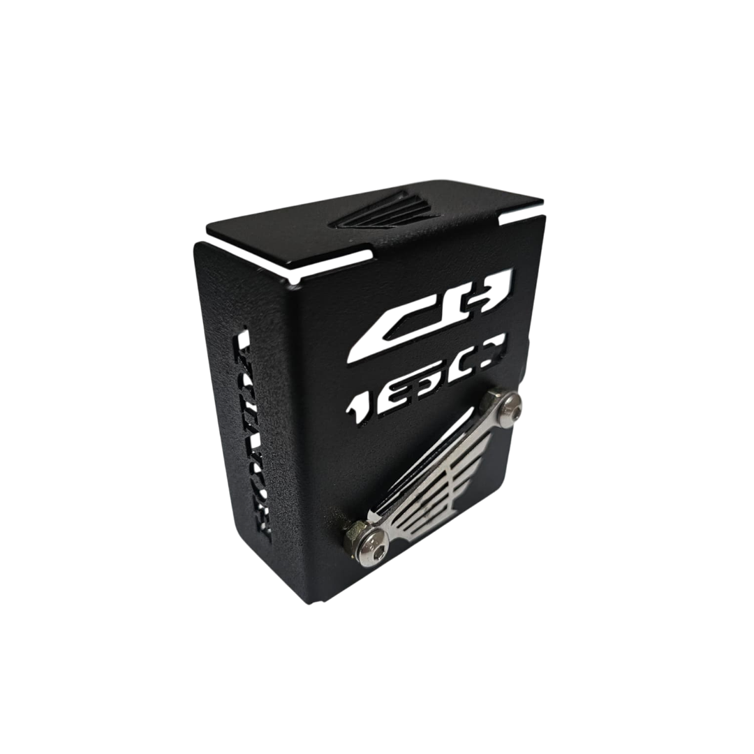 PROTECTOR DE BOMBA O DEPOSITO DE LIQUIDO DE FRENO TRASERO EN ACERO HONDA CB160F