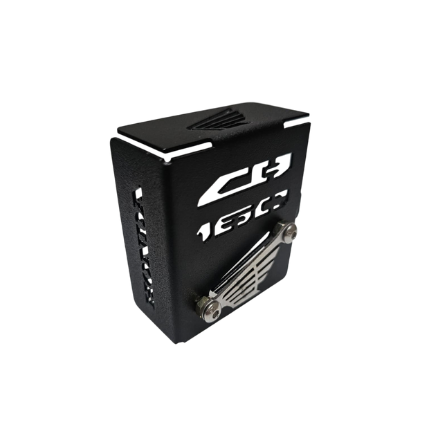 PROTECTOR DE BOMBA O DEPOSITO DE LIQUIDO DE FRENO TRASERO EN ACERO HONDA CB160F