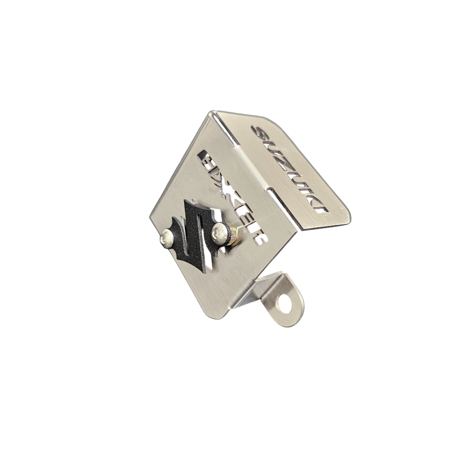 PROTECTOR DE BOMBA O DEPOSITO DE LIQUIDO DE FRENO TRASERO EN ACERO SUZUKI GIXXER 150 FI - GIXXER 150 SF - GIXXER 250 FI - GIXXER 250 SF