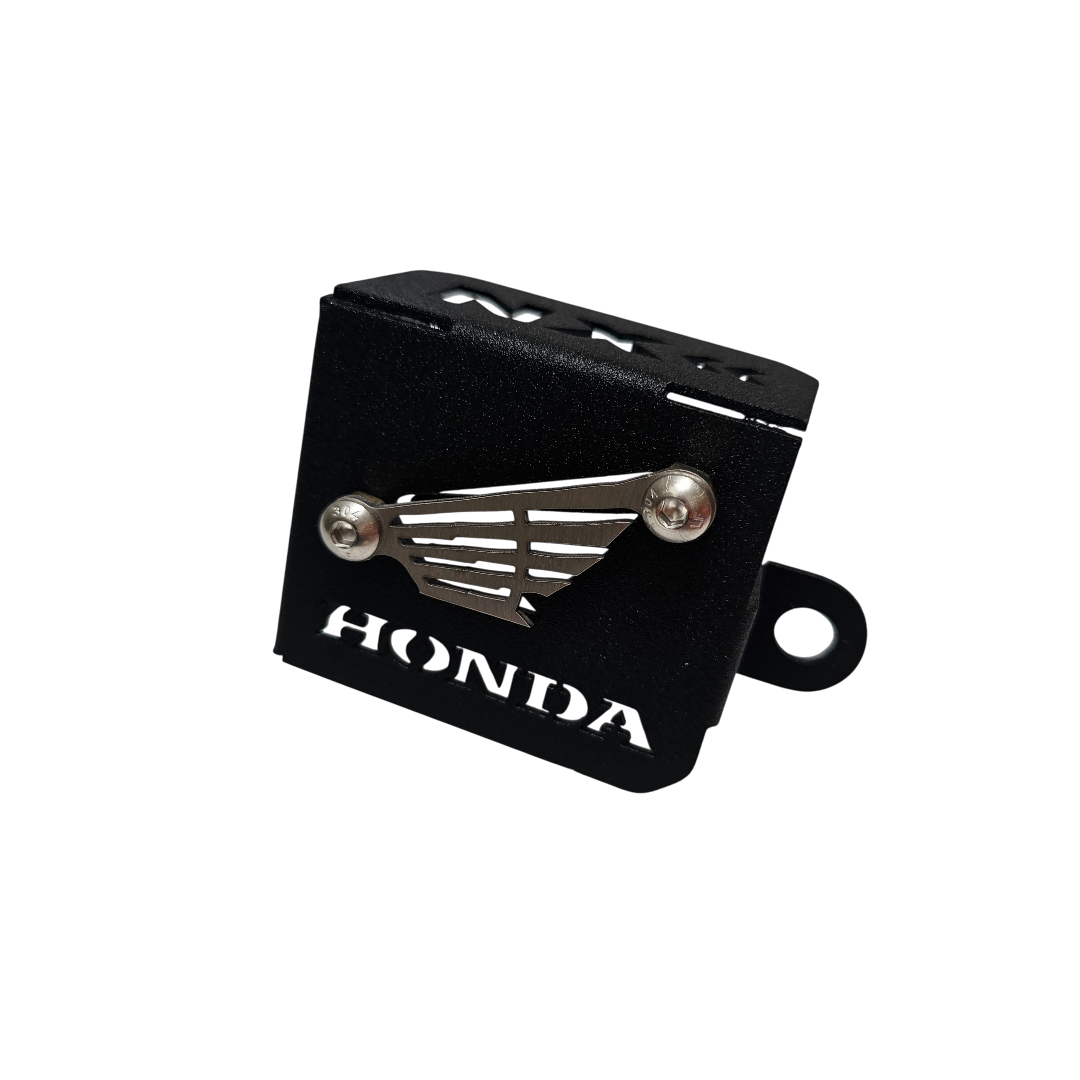 PROTECTOR DE BOMBA O DEPOSITO DE LIQUIDO DE FRENO TRASERO EN ACERO HONDA XRE 300 - ABS