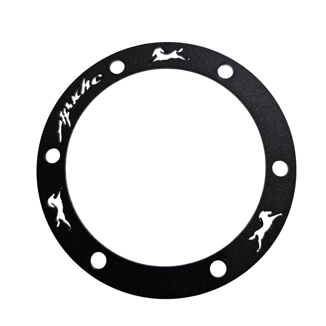 PROTECTOR DE TAPA TANQUE O ARO DE GASOLINA EN ACERO TVS APACHE 160/200 4V