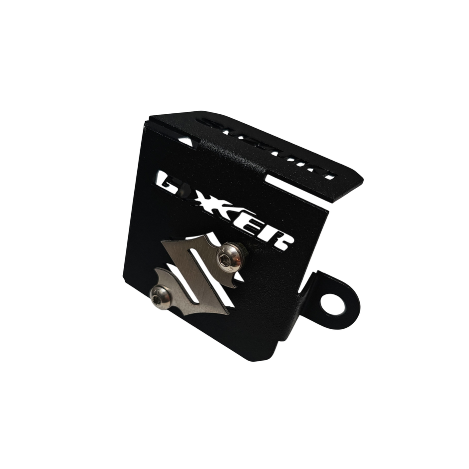 PROTECTOR DE BOMBA O DEPOSITO DE LIQUIDO DE FRENO TRASERO EN ACERO SUZUKI GIXXER 150 FI - GIXXER 150 SF - GIXXER 250 FI - GIXXER 250 SF