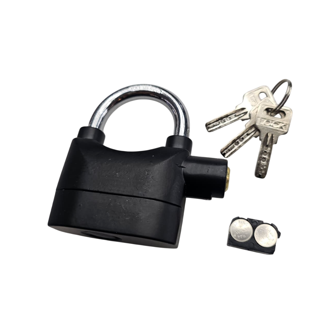 CANDADO CON ALARMA TIPO HERRADURA