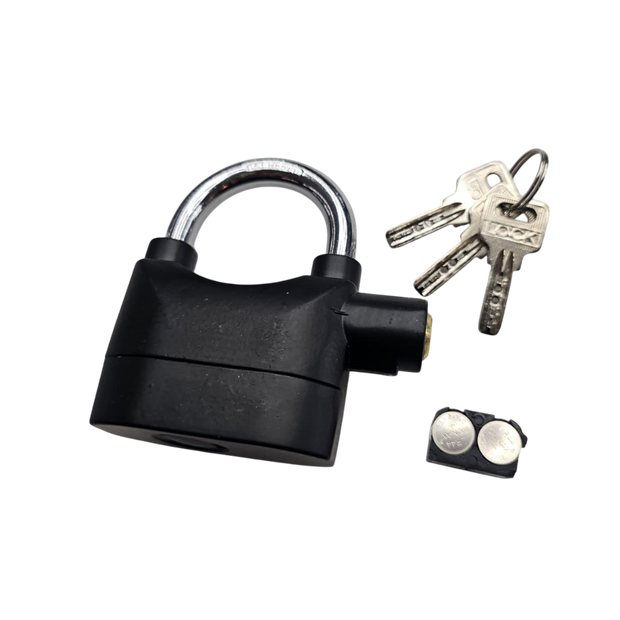 CANDADO CON ALARMA TIPO HERRADURA