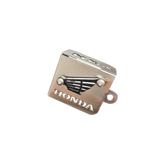 PROTECTOR DE BOMBA O DEPOSITO DE LIQUIDO DE FRENO TRASERO EN ACERO HONDA NX 190