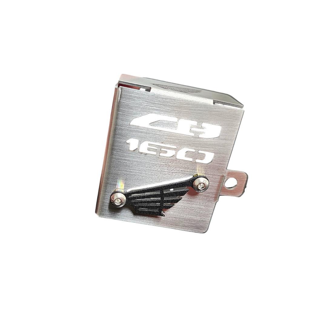 PROTECTOR DE BOMBA O DEPOSITO DE LIQUIDO DE FRENO TRASERO EN ACERO HONDA CB160F
