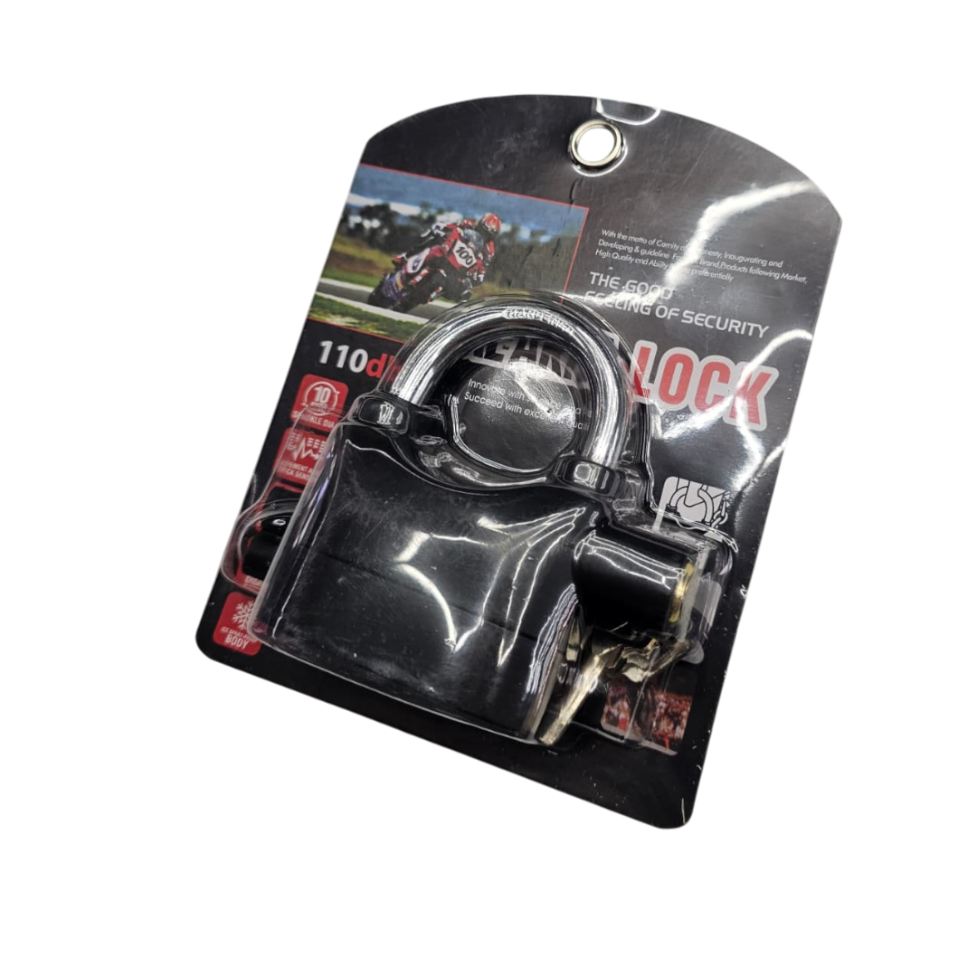 CANDADO CON ALARMA TIPO HERRADURA