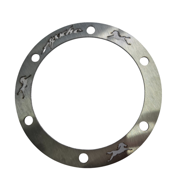 PROTECTOR DE TAPA TANQUE O ARO DE GASOLINA EN ACERO TVS APACHE 160/200 4V