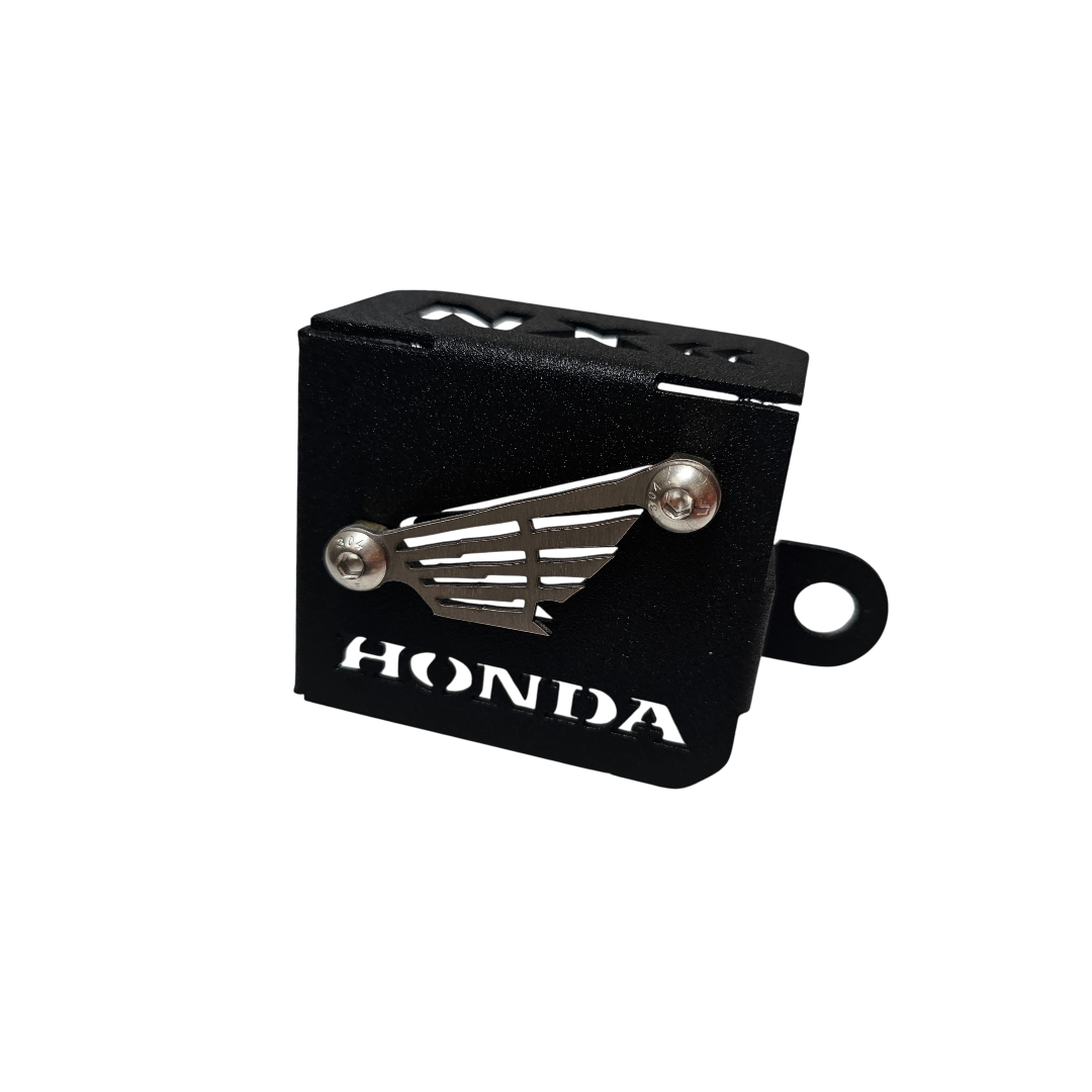 PROTECTOR DE BOMBA O DEPOSITO DE LIQUIDO DE FRENO TRASERO EN ACERO HONDA NX 190