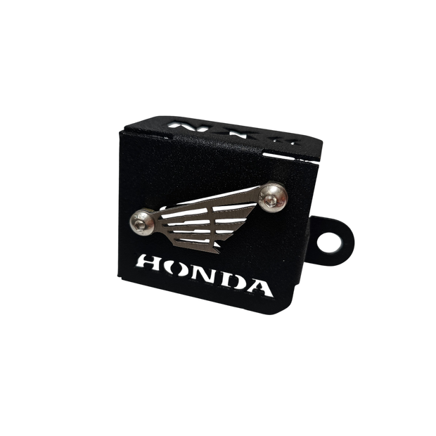 PROTECTOR DE BOMBA O DEPOSITO DE LIQUIDO DE FRENO TRASERO EN ACERO HONDA NX 190