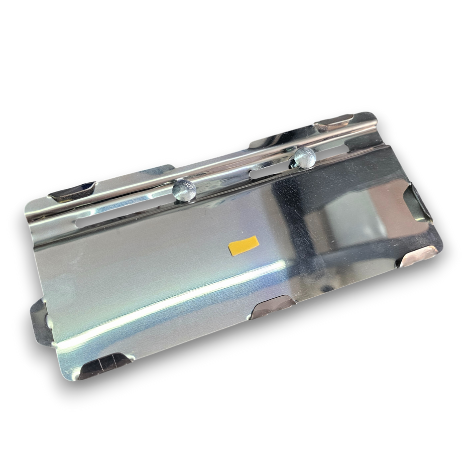 PORTA PLACA EN ACERO SIN PERFORAR SIN LOGO