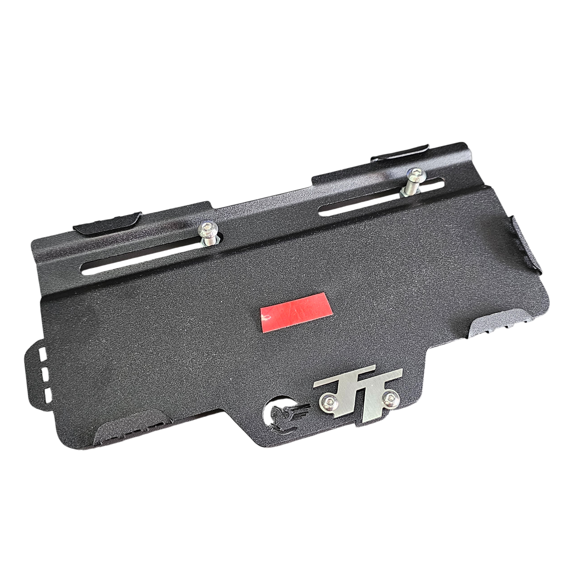 PORTA PLACA EN ACERO SIN PERFORAR AKT TT